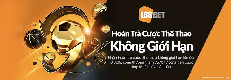 khuyến mãi hoàn trả 188BET